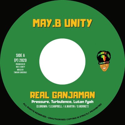 Real Ganjaman - Pressure, Turbulence, Lutan Fyah (7" Single)