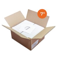 1,000x Sleeve Me™ Single/7" Inner Sleeves, white, 90 g/m² paper, 2 center holes