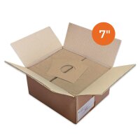 900x Sleeve Me™ Single/7" Inner Sleeves, brown, 120 g/m² Kraftpaper, 2 center holes