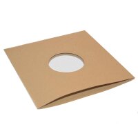 12"/LP Inner Sleeve, poly-lined, brown, 70 g/m²...